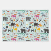 動物の不気味な ラッピングペーパーシート (正面3)