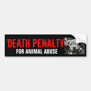 動物の乱用のバンパーステッカーのための死刑 バンパーステッカー