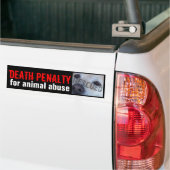 動物の乱用のバンパーステッカーBumpeのための死刑 バンパーステッカー (トラック上)
