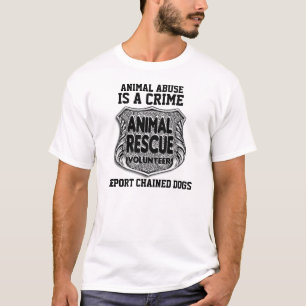 動物の乱用は罪のTシャツです Tシャツ
