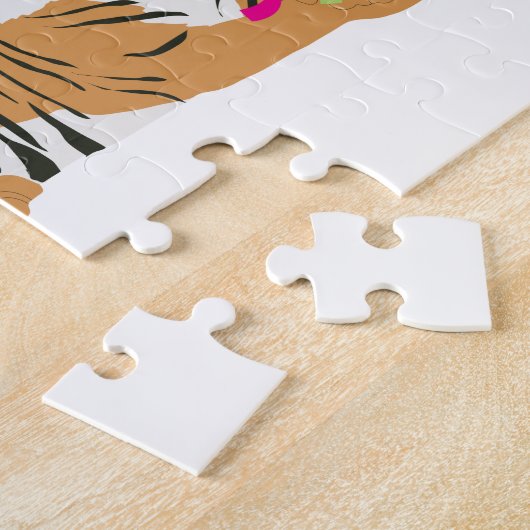 動物の交流 – かわいい動物たちと一緒にパーティー ジグソーパズル (側面)