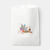 動物の交流 – かわいい動物たちと一緒にパーティー フェイバーバッグ (正面)