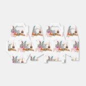 動物の交流 – かわいい動物たちと一緒にパーティー フェイバーボックス (折り畳みなし)