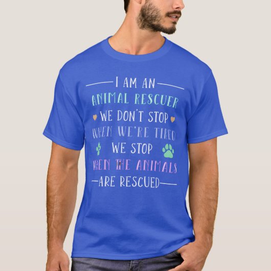 動物の保護+里親+レスキュー+犬のギフト Tシャツ (正面)