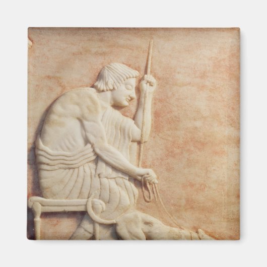 動物の入浴 マグネット (正面)