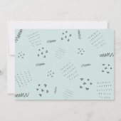 動物の共有バースデーパーティー動物園ボーイガール 招待状 (裏面)