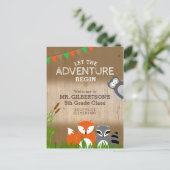 動物の冒険 |ようこそ新学期 ポストカード (スタンド正面)