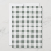 動物の冬の森の森の森の赤ちゃんシャワー 招待状 (裏面)