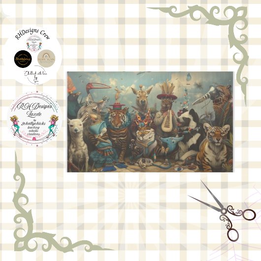 動物の切り離し音楽 薄葉紙