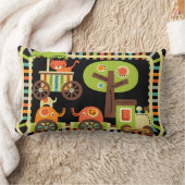 動物の列車MOJO枕 ランバークッション (ブランケット)