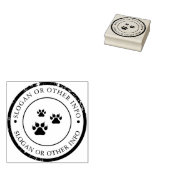 動物の前足のゴムスタムの印象付け ラバースタンプ (押印)