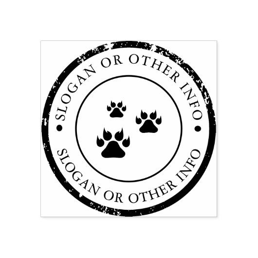 動物の前足のゴムスタムの印象付け ラバースタンプ (インプリント)