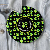 動物の前足は緑色にパーソナライズされた印刷 缶バッジ (インサイチュ)