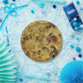 動物の勉強：ロバ、サル、猫と犬 ペーパープレート (パーティー)