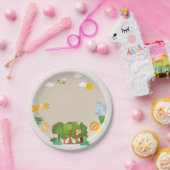 動物の動物園の誕生日パーティー ペーパープレート (パーティー)