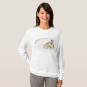 動物の去ることのノアの箱舟のイラストレーション Tシャツ (正面フル)