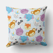 動物の友だち装飾用クッション20インチx 20インチ クッション (裏面)
