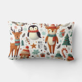 動物の友メリー達クリスマス枕 ランバークッション (裏面)