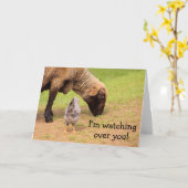 動物の友人がん懸念カード カード (黄色い花)