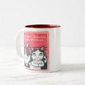 動物の友人のコーヒー・マグ ツートーンマグカップ (正面左)