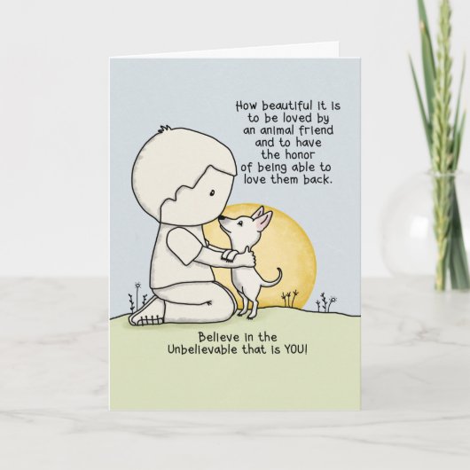 動物の友人 カード (正面)