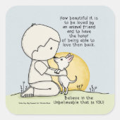 動物の友人 スクエアシール (正面)