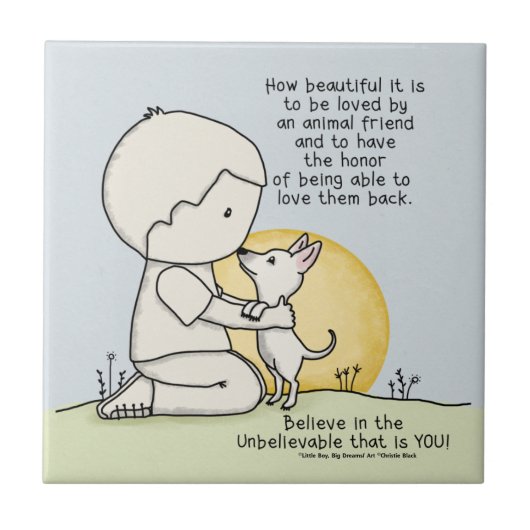 動物の友人 タイル (正面)