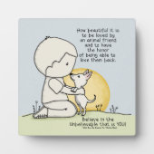 動物の友人 フォトプラーク (正面)