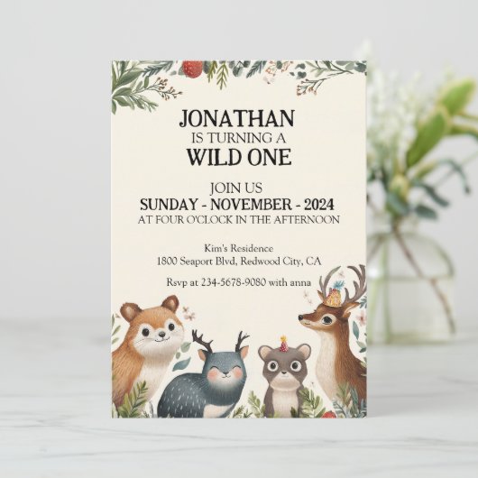 動物の友人 招待状 (スタンド正面)