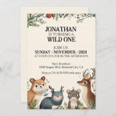 動物の友人 招待状 (正面/裏面)