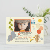 動物の友達との写真撮影のお誘い 招待状 (スタンド正面)