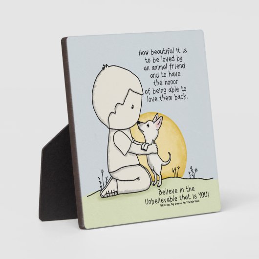 動物の友達 フォトプラーク (正面)