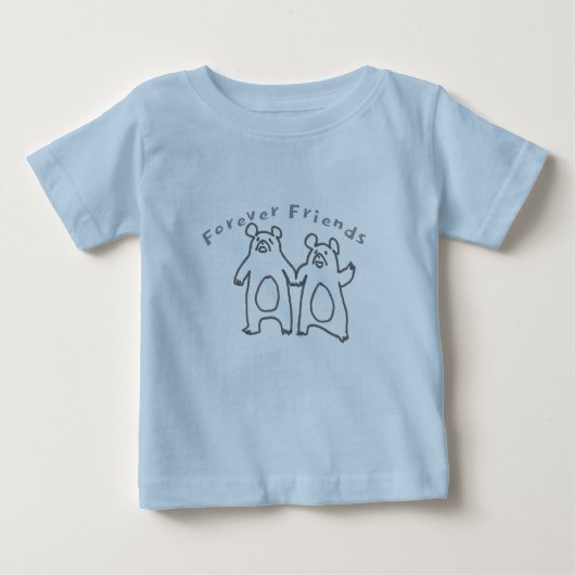 動物の友達 ベビーTシャツ (正面)