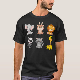 動物の友達Tシャツ 女子 Tシャツ
