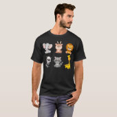 動物の友達Tシャツ 女子 Tシャツ (正面フル)