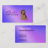 動物の名刺のための霊気 名刺 (正面/裏面)