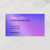 動物の名刺のための霊気 名刺 (裏面)