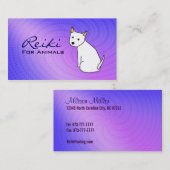 動物の名刺のための霊気 名刺 (正面/裏面)