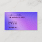 動物の名刺のための霊気 名刺 (裏面)