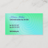 動物の名刺のための霊気 名刺 (裏面)