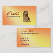 動物の名刺のための霊気 名刺 (正面/裏面)