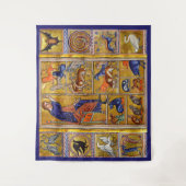 動物の名前を付けるアダム,中世の獣医,死んだ者,ライオン タペストリー (正面)