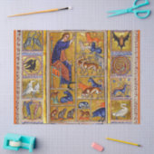 動物の名前を付けるアダム，中世の獣医，死んだ者，ライオン 薄葉紙 (クラフト)