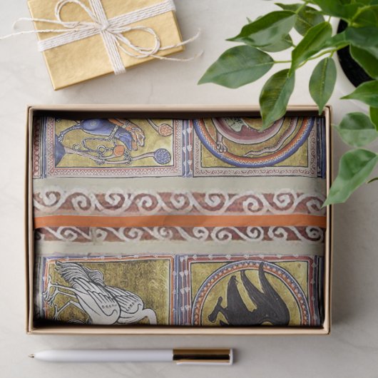 動物の名前を付けるアダム，中世の獣医，死んだ者，ライオン 薄葉紙 (ギフト)