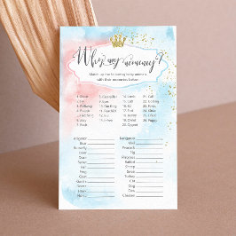 動物の名前ベビーシャワーゲーム |性別によるパーティーの表示