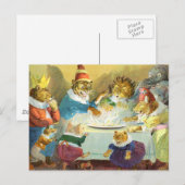 動物の国のクリスマス・パーティ シーズンポストカード (正面/裏面)