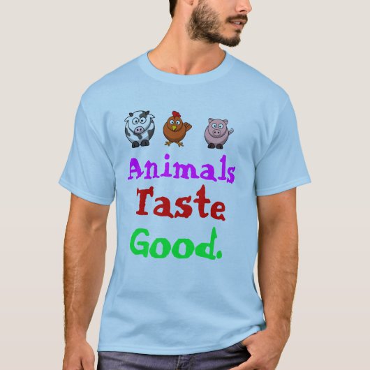 動物の好みのよいティー Tシャツ (正面)