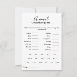 動物の妊娠ゲーム赤ちゃんシャワーゲーム