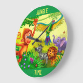 動物の子どもの時計 ラージ壁時計 (傾斜)