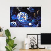 動物の宇宙ポスター ポスター (ホームオフィス)